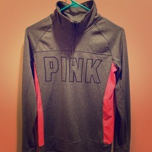 Victoria Secret Pink athletic pullover with zip up